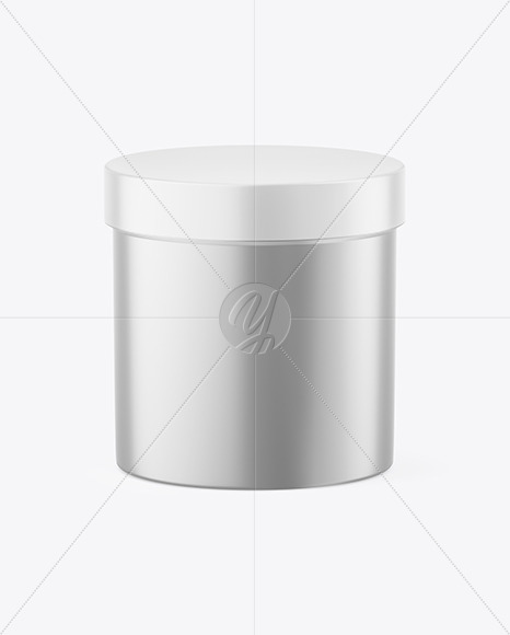 Matte Metallic Jar Mockup