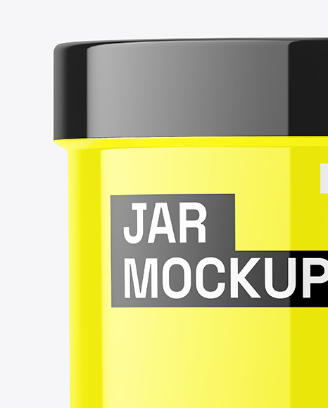 Glossy Jar Mockup