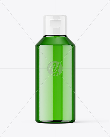Green Plastic Bottle Mockup