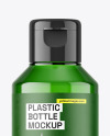Green Plastic Bottle Mockup