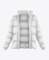 Woman's Down Jacket Mockup - Front View