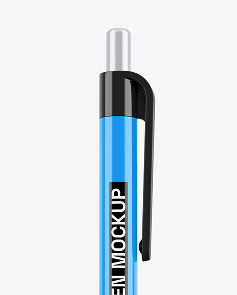 Glossy Mechanical Pen Mockup