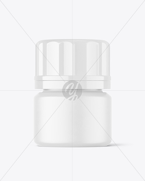 Matte Pills Jar Mockup