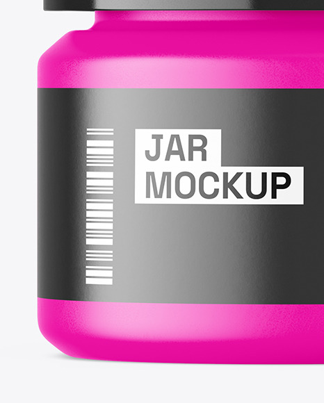 Matte Pills Jar Mockup