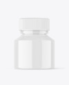 Glossy Pills Jar Mockup