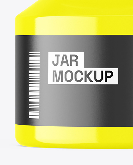 Glossy Pills Jar Mockup