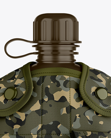 Military Bottle Mockup