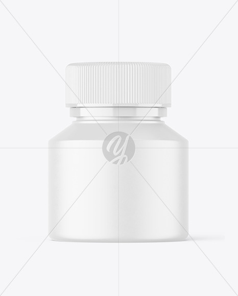 Matte Pills Jar Mockup