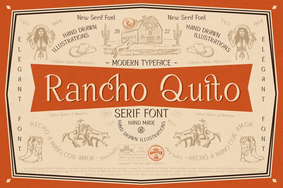 Rancho Quito elegant serif font