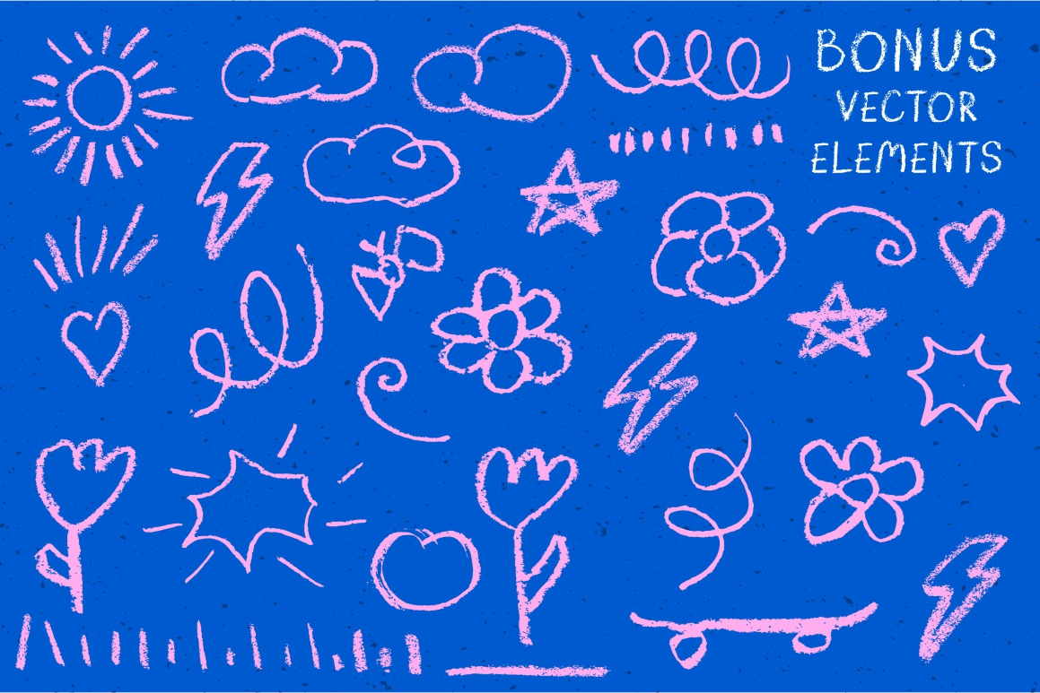Dos Crayones 2 textured fonts Dos Crayones 2 textured fonts