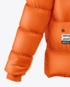 Woman's Down Jacket Mockup - Back View