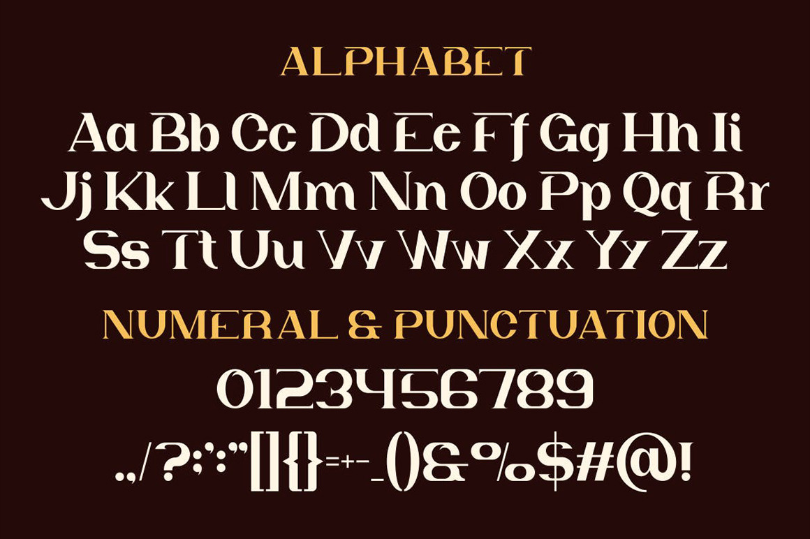 Dagon Modern Typeface Font Dagon Modern Typeface Font