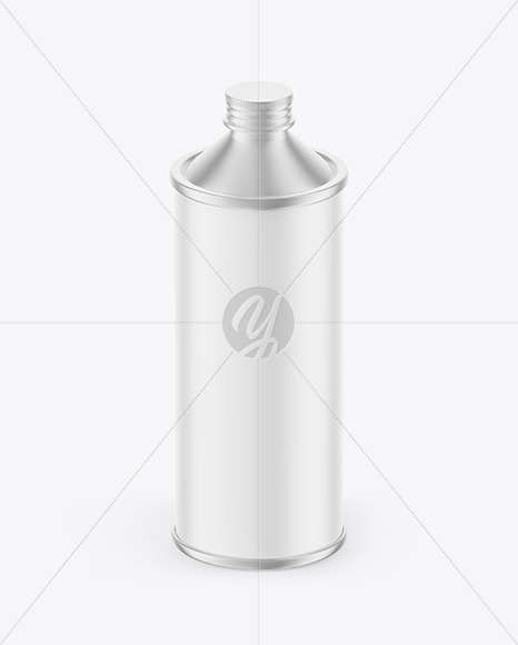 Matte Olive Oil Tin Can Mockup