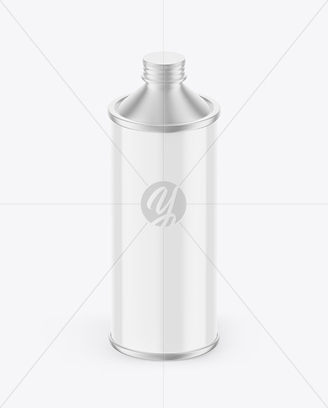 Glossy Olive Oil Tin Can Mockup