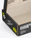 Opened Corrugated Mailing Box Mockup