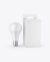 Box W/ Matte Light Bulb Mockup