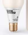 Box W/ Matte Light Bulb Mockup