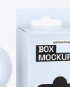 Box W/ Glossy Light Bulb Mockup