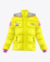 Woman's Down Jacket Mockup - Front View