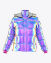 Woman's Down Jacket Mockup - Front View