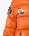 Woman's Down Jacket Mockup - Front View