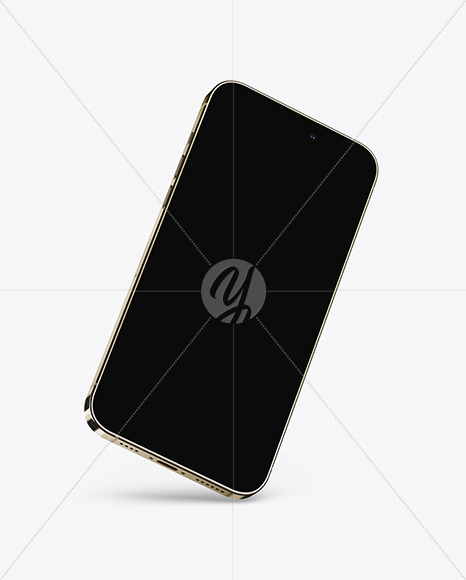 iPhone 14 Pro Max Gold Mockup