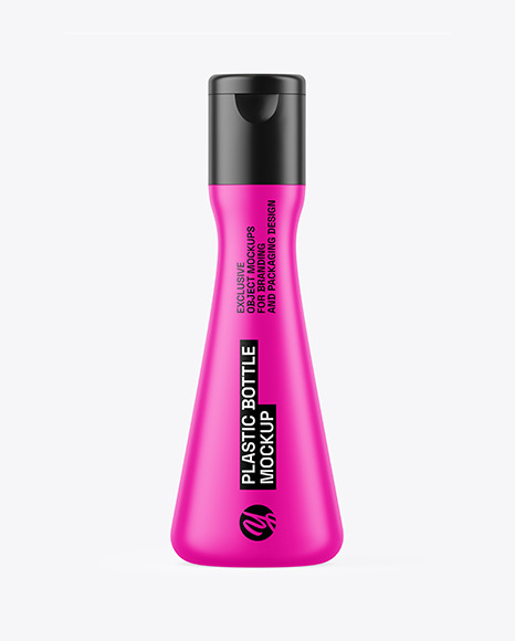 Matte Plastic Bottle Mockup - Shower gel