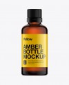 Amber Glass Essential Oil Bottle Mockup