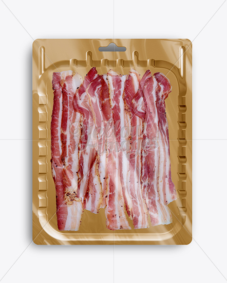 Vacuum Tray W/ Sliced Bacon Mock-up