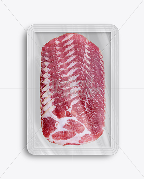 Plastic Tray W/ Sliced Capicola Mockup - Free Download Images High