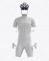 Full Men&#039;s Cycling Kit Mockup - Front View