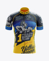 Men&#039;s Cycling Jersey Mockup - Front View