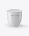 Glossy Cosmetic Jar Mockup (High-Angle Shot) Glossy Cosmetic Jar Mockup (High-Angle Shot)