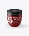 Glossy Cosmetic Jar Mockup (High-Angle Shot) Glossy Cosmetic Jar Mockup (High-Angle Shot)