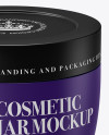Matte Cosmetic Jar Mockup (High-Angle Shot) Matte Cosmetic Jar Mockup (High-Angle Shot)