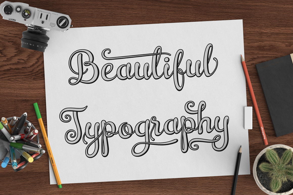 Brazilian Script (3D / LAYERED FONT) Brazilian Script (3D / LAYERED FONT)