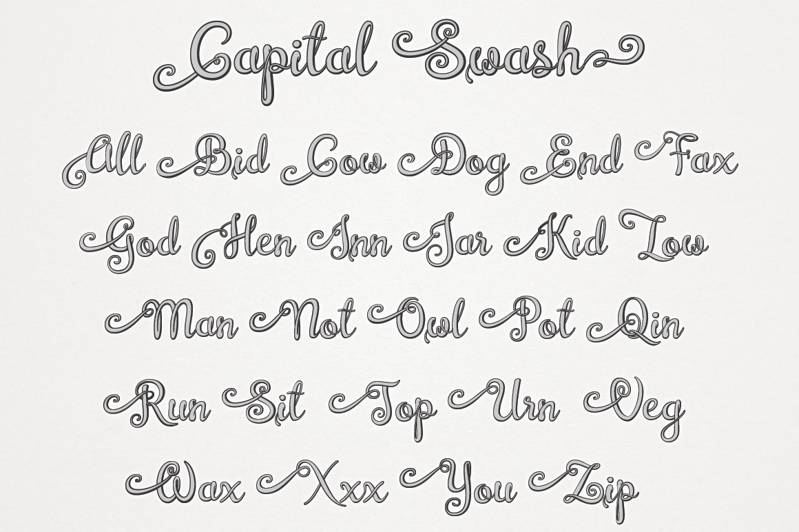 Brazilian Script (3D / LAYERED FONT) Brazilian Script (3D / LAYERED FONT)