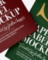 Two Paper Labels With Rope Mockup