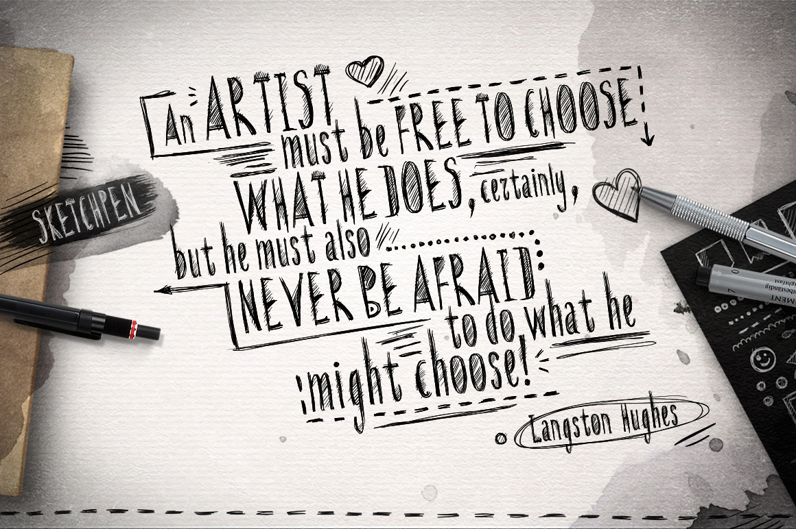 Sketchpen Typeface + Extras Sketchpen Typeface + Extras