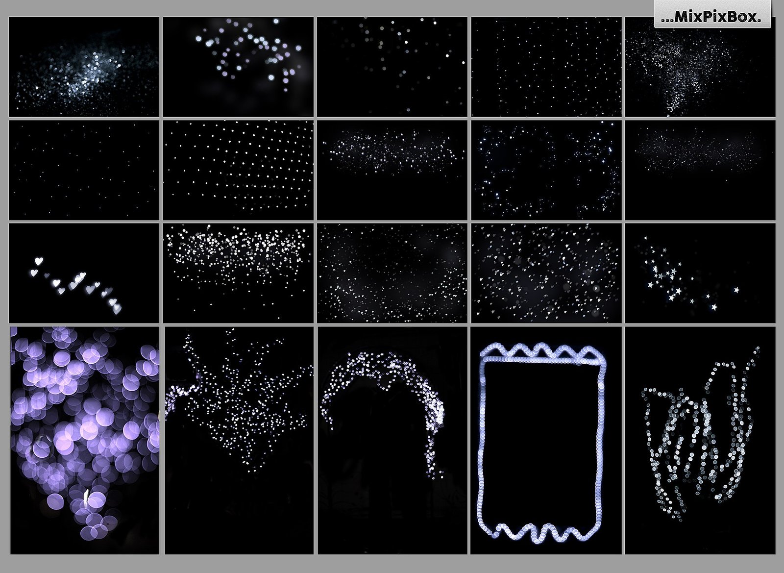 100 Silver Lights Photo Overlays 100 Silver Lights Photo Overlays