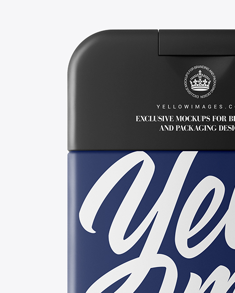 Matte Plastic Shower Gel Bottle Mockup