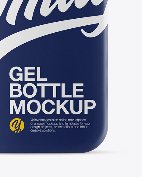 Matte Plastic Shower Gel Bottle Mockup