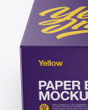 Paper Box Mockup (High-Angle Shot)