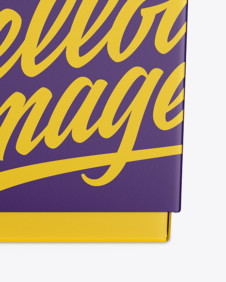 Paper Box Mockup (High-Angle Shot)