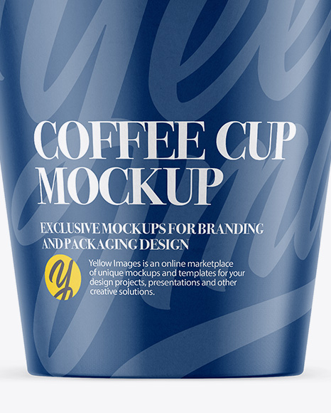 Coffee Cup Mockup - Front View