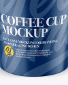 Coffee Cup Mockup - Front View (High-Angle Shot)