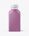 Square Blueberry Smoothie Bottle Mockup