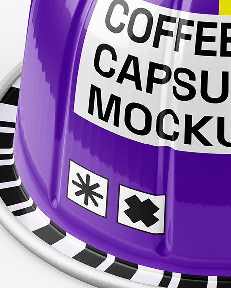 Glossy Coffee Capsule