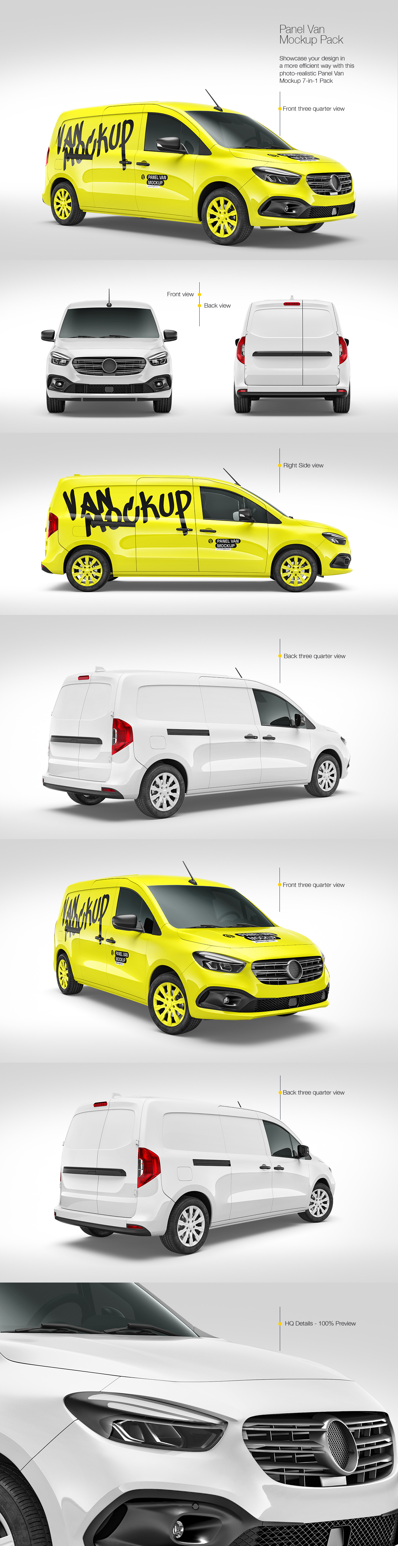 Panel Van Mockup Pack Panel Van Mockup Pack