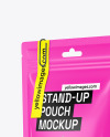 Glossy Stand up Pouch Mockup